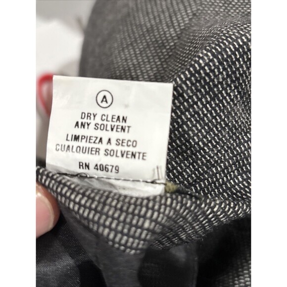 Harvey Bernard Women 16 Grey Hounds Tooth Wool Old Money Business - Picture 11 of 15